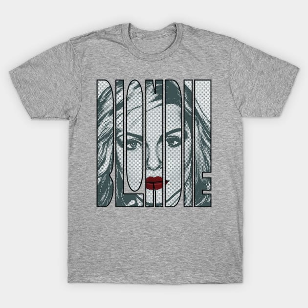 Debbie Harry Blondie Pop Art Retro T-Shirt by Mr.FansArt